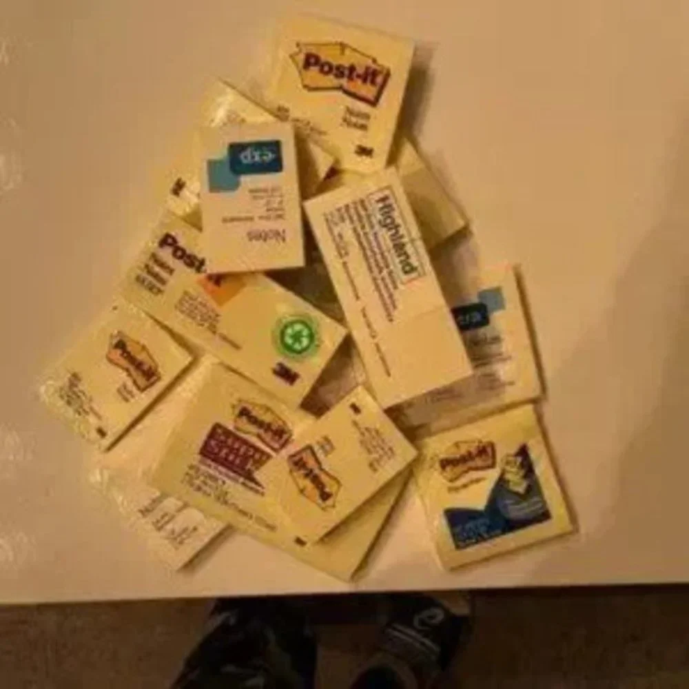Post-Its / Large Selection of‎ Different Sizes (Total of 34) (new)